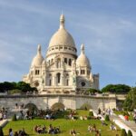 Paris. Montmartre. Basilika Sacre Coeur. Foto