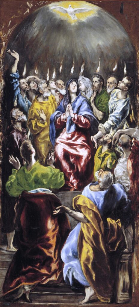 Pentecost. El Gracos maleri fra Prado-museet i Madrid.